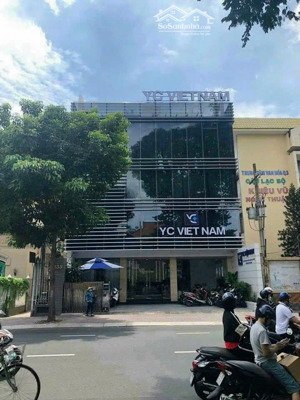 tòa nhà mt võ thị sáu, quận 3 12x15m - 6 tầng ốp kính - hđt 230 triệu - giá 65 tỷ