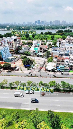 quỹ đất hiếm - 1300m2 mặt tiền phạm văn đồng - góc 3 mặt tiền - đẹp nhất thủ đức hiện tại