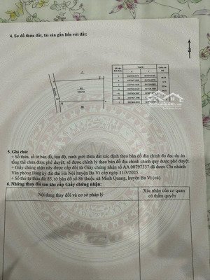 bán đất tại xã minh quang, ba vì, hà nội, giá cực chất 3 tỷ, 1037m2