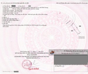 bán đất gần đường nguyễn tri phương p. an bình, tp. dĩ an - 4,3 tỷ tl