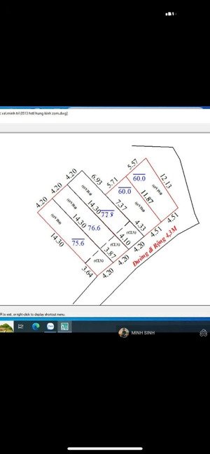 siêu phẩm 3 lô thắng trí xã kim anh hà nội dt:65,2m lô góc dt 65m dt 76m
đường trước đất rộng 4,3 m