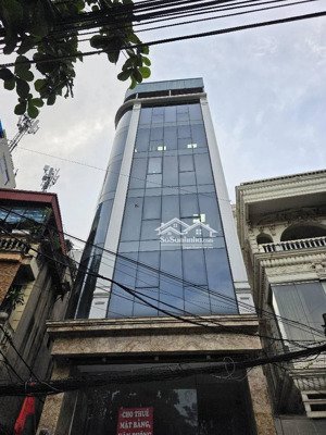 bán toà nhà lô góc mặt phố hoàng quốc việt 70m2, 7 tầng, 2 mặt tiền đều có vỉa hè cực đẹp