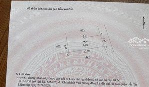 bán nhà trung tâm quận bắc từ liêm - diện tích 35 m -5 tầng - dòng tiền 28 tr/ th -gần ô tô