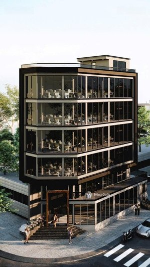 toà nhà góc 2 mặt tiền cho thuê, dt 8x20m,hầm-6 tầng.trang bị đầy đủ.lh quân 