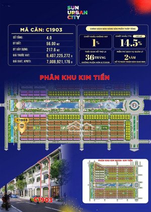 chỉ khoảng 2,1 tỷ sở hữu ngay căn liền kề giáp góc vị trí siêu đẹp ngay tại sun urban city