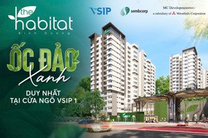 the habitat vsip 1 giỏ hàng cđt giá f0 thanh toán 30% nhận nhà chiết khấu lên đến 9% lh 