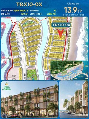 nhà liền kề, biệt thự biển vinhomes cần giờ