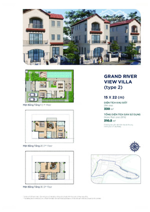 biệt thự đơn lập 375m2 khu elitte2 (tai thỏ), sông lớn 100m giá chỉ 28 tỷ toàn giá, thương lượng