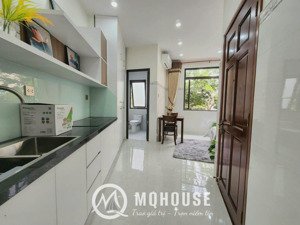 cho thuê căn hộ studio cửa sổ, ban công thoáng - full nội thất cao cấp có máy giặt riêng