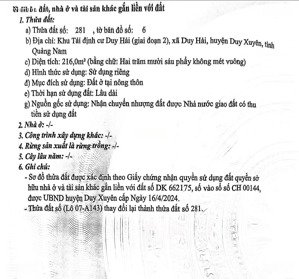 bán đất nền 216m2 giá tốt tại hoiana resort & golf, duy hải, duy xuyên, quảng nam sát biển