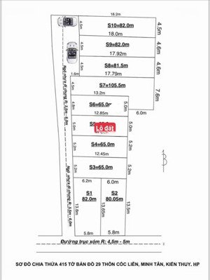 - tài chính 9xx sở hữu ngay lô đất đẹp tại cốc liễn - minh tân - diện tích 64.6m2 ngang 5m
- ngõ