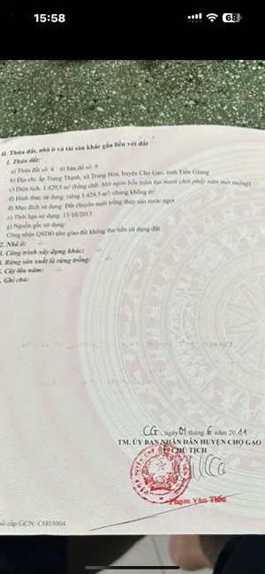 đất vườn giá rẻ trung hòa giáp tân an dt 15x 74m thích hợp xây nhà vườn