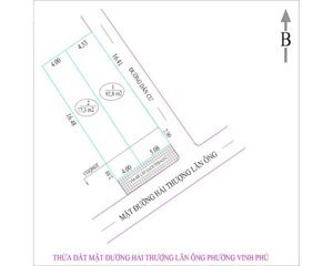 Lô góc. Mặt đường Hải Thượng Lãn Ông- P. Hà Huy Tập cũ.