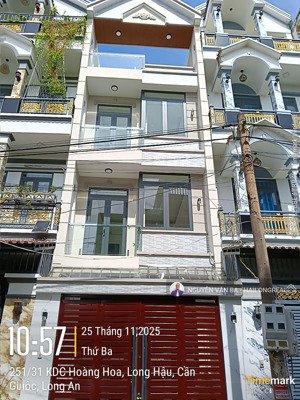aba hailongreal bán nhà kdc hoàng hoa long hậu 4 tầng 4,3*15m, giá 4,25 tỷ, đường 10m,kế sg village