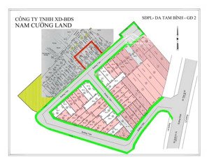 bán đất phường tam bình thành phố thủ đức, dự án nam cường cách chợ đầu mối 200m, dt 52m, giá 3.5tỷ