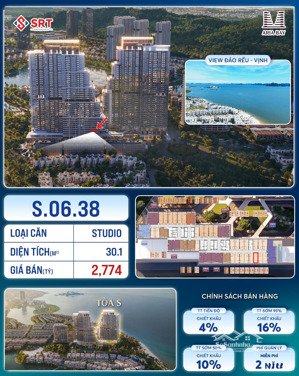 bán condotel đẹp xuất sắc ở aria bay tower, hạ long, 2,78 tỷ, 30,1m2