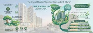 bán cc the emerald garden view, 35 triệu/m2, 40m2, hưng định, thuận an, bình dương, giá tốt uy tín