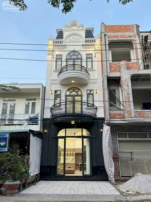 nhà 1 trệt lầu mới xây dựng mặt tiền đường xuân hồng, giá bán 4,35 tỷ