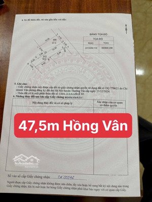 siêu phẩm lô góc khu vực đang hot nhất hồng vân đối diện đã được quy hoạch khu cây xanh