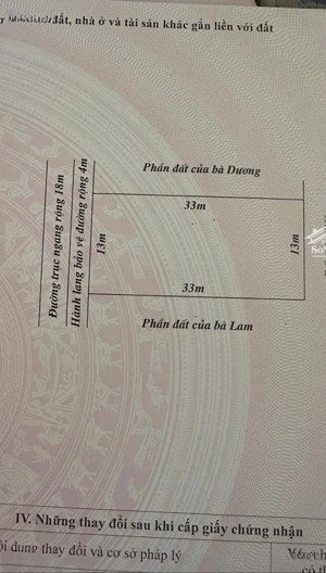 bán đất mặt đường kinh doanh 429m2 (13x33)