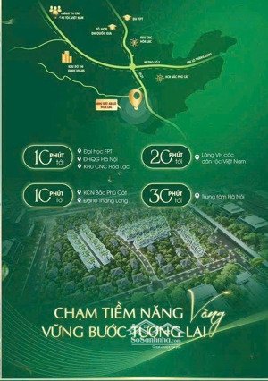 đất nền phú cát - hòa lạc chỉ từ 2 tỷ/lô