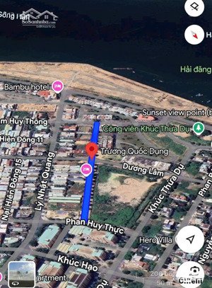 bán cặp đất đường trương quốc dung, vị trí sát sông