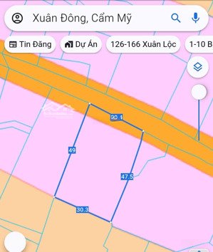 xuân đông-cẩm mỹ-đồng nai 29x49 full hồng giá 1.5 tỷ thương lượng