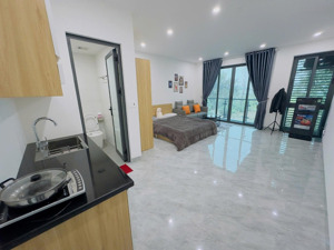 căn hộ studio ô tô đỗ cửa ban công siêu thoáng ngay goldmarkcity - hồ tùng mậu