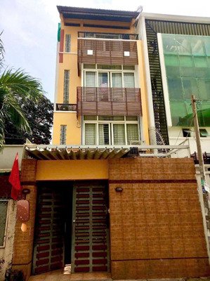 nhà mặt tiền nguyễn khuyến, bình thạnh - nở hậu, 5.5m x 13m, trệt 3 lầu, sân thượng