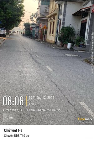 bán lô góc 80m tại yên viên gia lâm , đường xe vf6