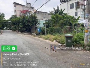 hailong real bán đất 2 mặt tiền 274 nguyễn văn tạo 151,3m², giá chỉ 5,5 tỷ