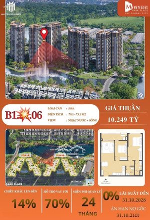 độc quyền căn hoa hậu 2pn view nhạc nước b1.xx.06 - giá gốc cđt - thanh toán 30% nhận nhà