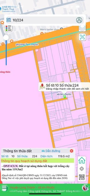 bán đất an phước khu dân cư đông gần trường an ninh diện tích 5x24m, sổ riêng chưa thổ cư
