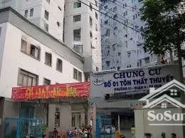 bán chung cư tôn thất thuyết, q. 4, số 1 tôn thất thuyết, diện tích 62m², 2pn, thoáng mát, lầu cao