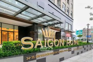 cho thuê căn hộ saigon royal 2pn, căn góc yên tĩnh - 3 phút qua quận 1