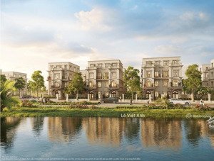 biệt thự song lập view sông bình minh 228m² hướng tây nam sổ đỏ lâu dài