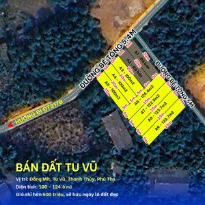 bán 7 lô đất tu vũ đường tl 317b (mt 5m), giá chỉ hơn 500 triệu, diện tích 100 - 124m2