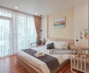 studio ~40m2 full nội thất cao cấp, thang máy hầm xe. cho làm airbnb. chợ tân định, cv lê văn tám
