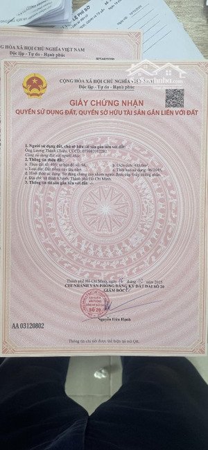 bán đất vườn 435m2 ngay lô nhì đường dự phóng hà quang vóc