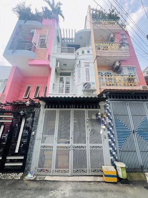 7,68 tỷ - hxh 5m ngay bàu cát đôi - gần ga metro - 3x14m 3 tầng - 2 mt hẻm