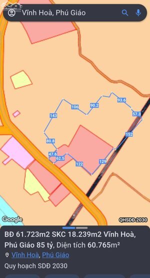 BÁN ĐẤT SKC VĨNH HOÀ PHÚ GIÁO BÌNH DƯƠNG (BĐ149)