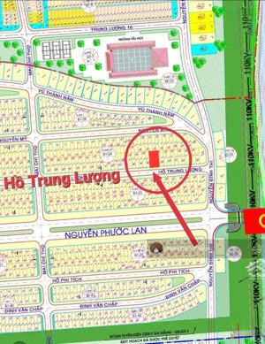 bán cặp đất đường hồ trung lượng - khu đảo 2 - hòa xuân