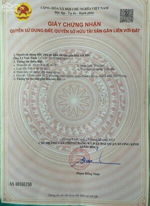 Bán đất Hải Phong - Hòa Nghĩa - Dương Kinh - Hải Phòng