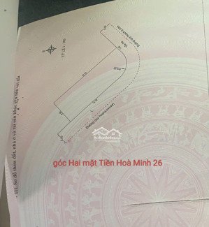 góc 2 mặt tiền hoà minh 29. cạnh nguyễn sinh sắc: cách biển 500m s= 216m2 ngang 11.5m. giá: 18.9 tỷ
