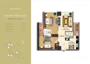 bán căn hộ chung cư view đẹp tại golden palace, 6,8 tỷ, 86m2, nam từ liêm, hn