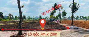 cắt lỗ 400tr bán lô góc full thổ cư xây hết đất ngang 7 dài 20 2 mặt tiền giá 1,87 tỷ (100%)