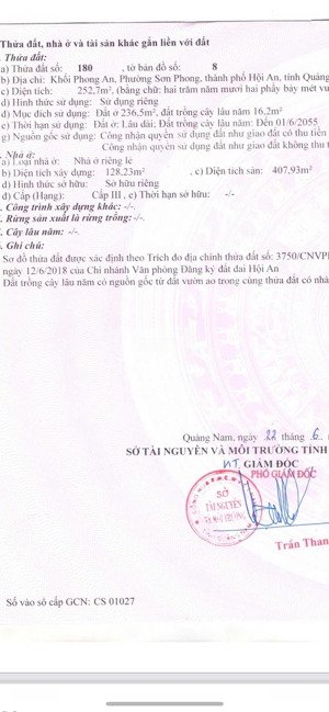 chào bán villa ngay trung tâm phố cổ diện tích lớn doanh thu ổn định giá tốt