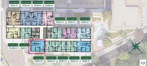 4,76 tỷ | căn 2pn 2wc | 73 m2 tầng 1x căn góc view tây bắc trellia cove