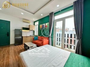 cho thuê căn hộ studio ban công, cửa sổ ngay cv lê thị riêng - full nội thất tiện nghi