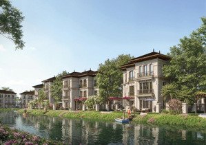 biệt thự đơn lập mặt hồ - khoáng nóng alluvia city - 300m2 giá 39 tỷ full vat + xây